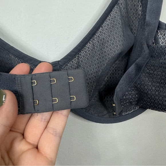 ThirdLove Unlined Modern Mesh Scoop Bra in Gray size 34F - Picture 7 of 10